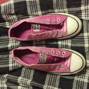 Converse Shoes US 7.5 Pink Velvety